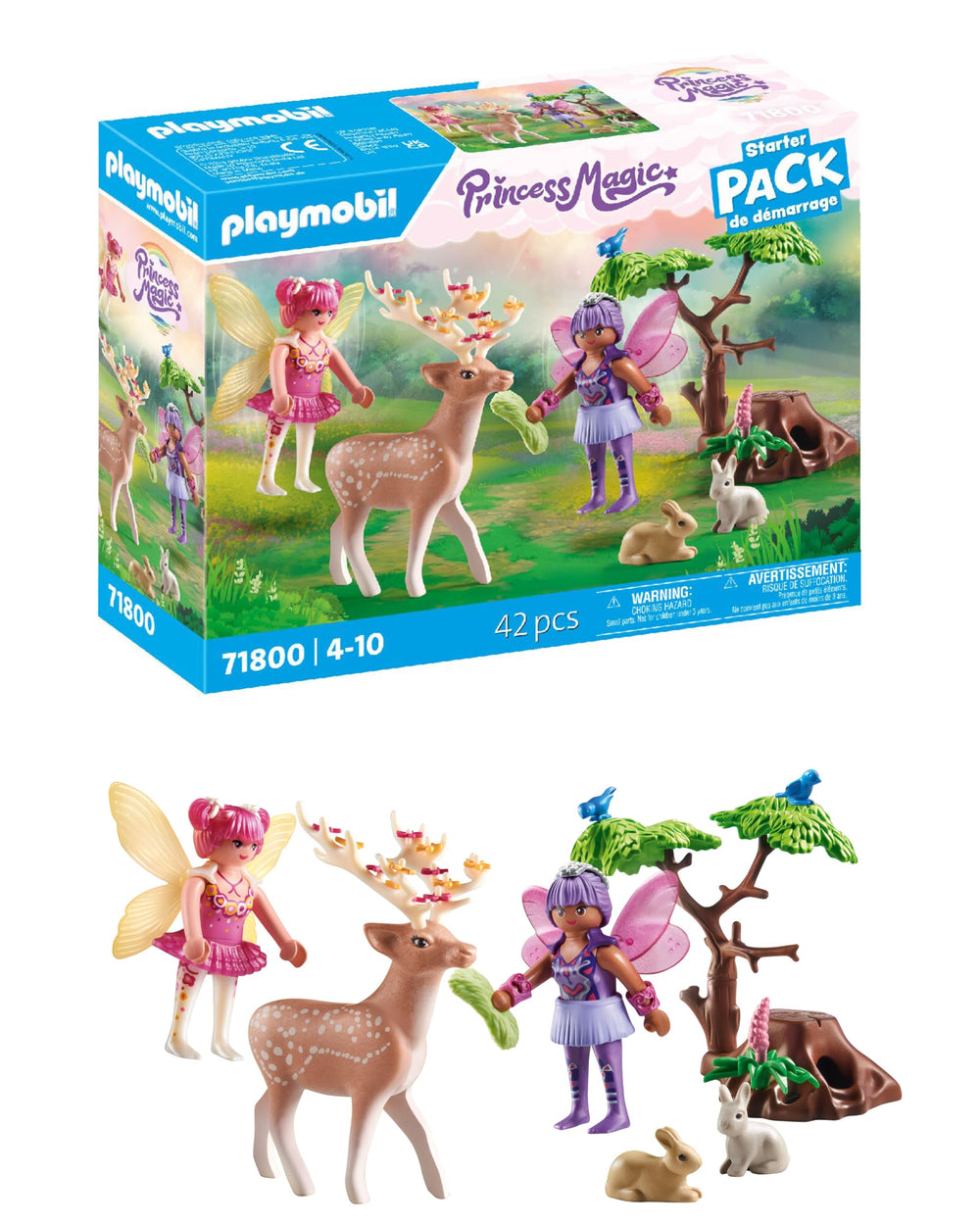 Playmobil Starter Pack Fairies with Deer — enchanting forest scene sparks imaginative play.