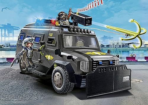 Playmobil Tactical Unit All-Terrain Vehicle interior showing space for team gear