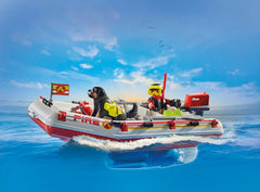 Playmobil two figures ready for action-packed rescue scene.