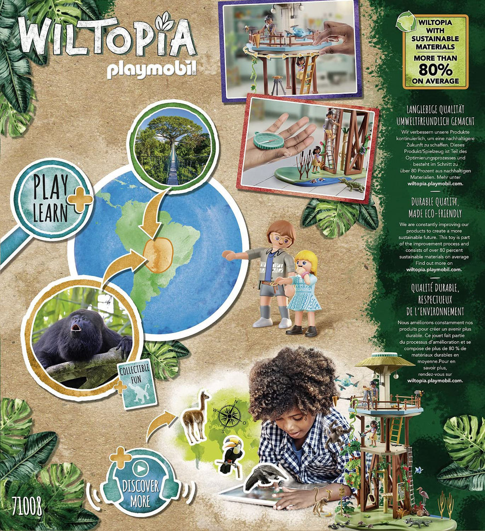 Animal card AR content unlocks interactive learning for Wiltopia app.