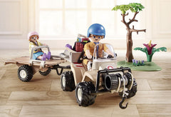 Playmobil Wiltopia jaguar animal card unlocks app content.