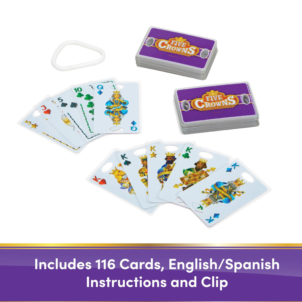 PlayMonster Five Crowns travel clip makes card game easy to bring on travels.