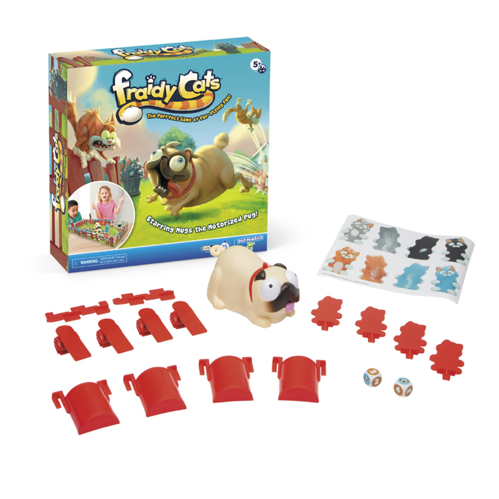PlayMonster Mugs the pug motorized figure ready to zoom.
