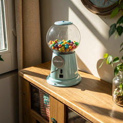 Playo 8.5-inch gumball dispenser with bright colors for parties