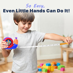 PLAYPARTY built-in level helps kids check surfaces during simple projects.