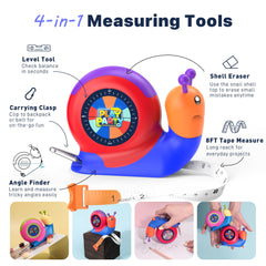 PLAYPARTY snail-shaped tape with retractable design inspires hands-on geometry play.