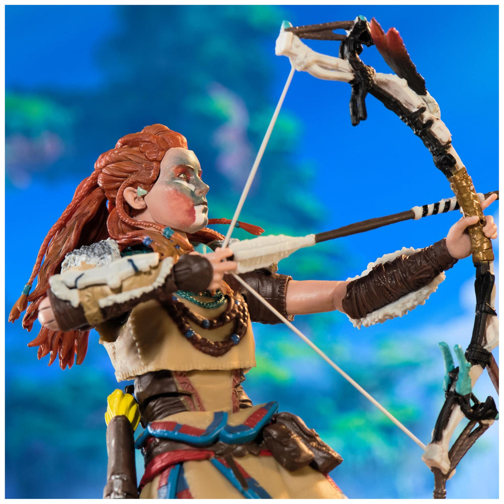 Aloy face plates collection showing varied expressions for dynamic scenes.