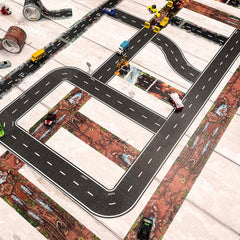 PlayTape Dirt Road ready for home use, portable and fun