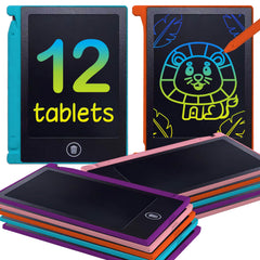 Playtapus mini LCD writing tablet front view for kids, ideal for on-the-go doodling.