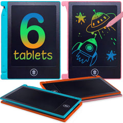 Playtapus mini LCD writing tablet 6-pack for kids on the go.