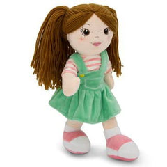 Allie plush doll with gentle textures for toddlers to snuggle.
