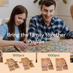 PlayVibe winter ready puzzle board for cozy indoor use