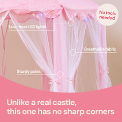 Portable carry bag supports on-the-go play and travel.