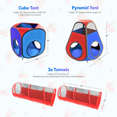 Playz crawl tunnels create an interactive obstacle for active kids