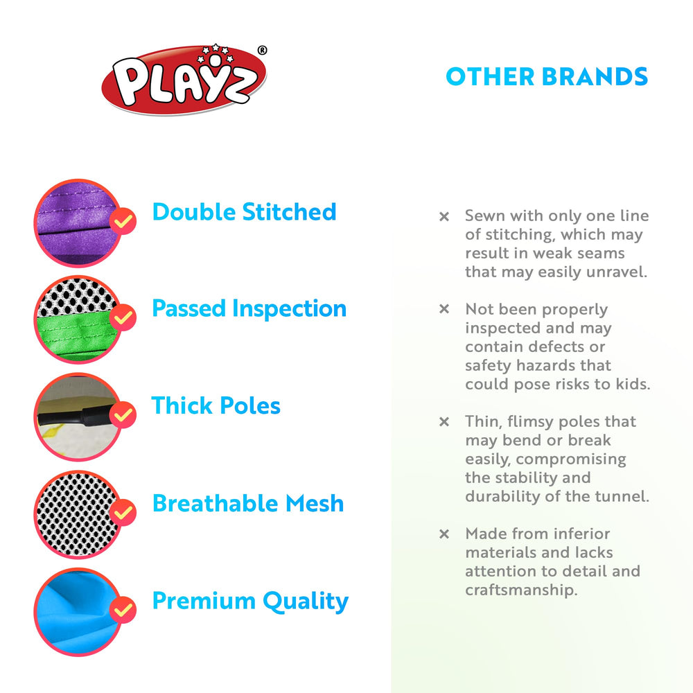 Playz easy-assembly design speeds up start of playtime.