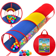 Playz extra-large play tunnel with open entrance for spacious crawling.