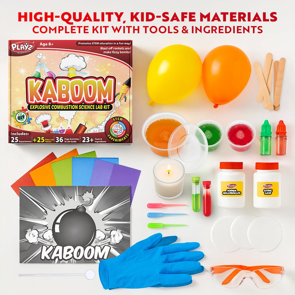 Playz Kaboom color explosion demo demonstrates vibrant science in action