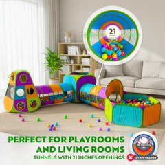 Playz soft fabric tent with breathable mesh walls