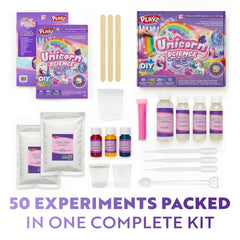 Glow-in-the-dark unicorn poop slime in a resealable jar