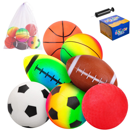 PlayZap 7-piece soft-ball set playground balls for toddlers and kids, ideal for indoor play