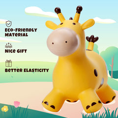 PlayZap Giraffe Bouncy Horse side view shows sturdy design for lively fun.