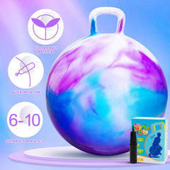 Durable thickened material supports long bouncing sessions