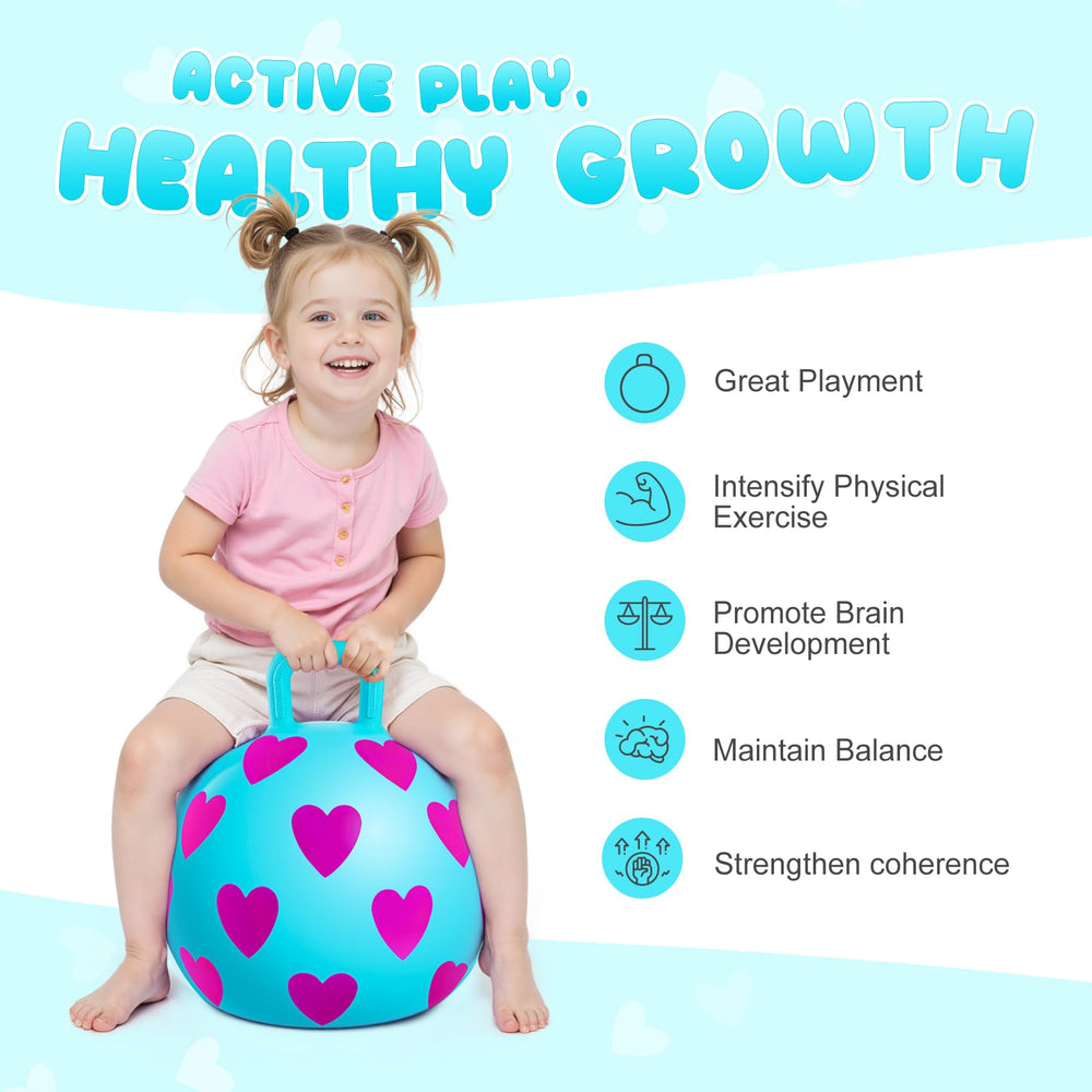 PlayZap hopper ball ergonomic handle for secure grip.