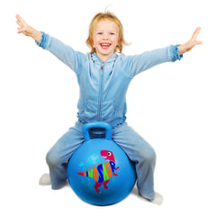 PlayZap hopper ball supports indoor and outdoor play opportunities.