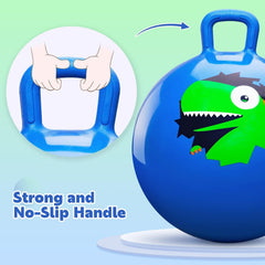 Kids 6+ enjoy active balance and coordination with the blue hopper.