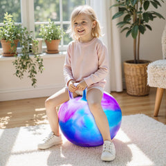 PlayZap hopper ball kids playing outdoors, encouraging active movement and balance practice.