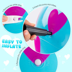 PlayZap hopper ball leak-proof valve to keep inflation longer.