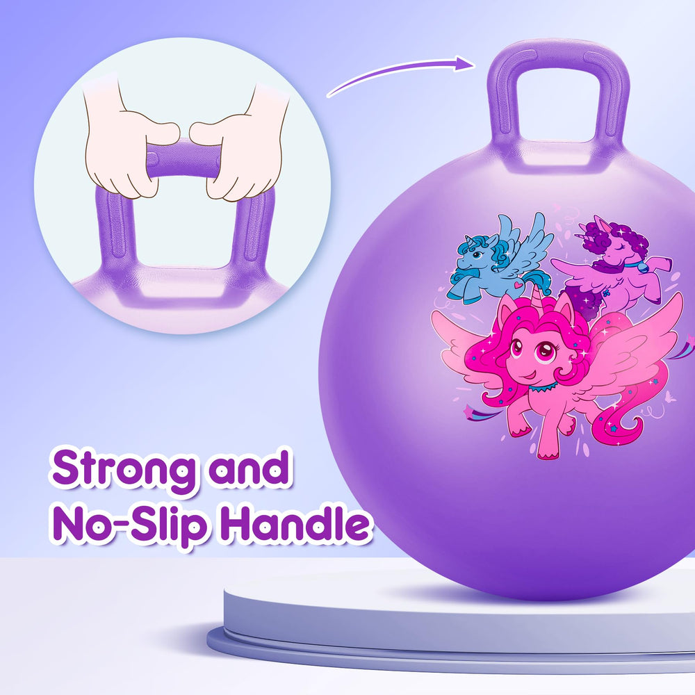 PlayZap hopper ball in vibrant purple invites active hopping.
