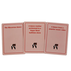Plearn Pieces Sing, Dance, Act game-night-fun card set brings friends together.