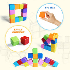 Pleykele enclosed magnet design cubes prevent magnets from detaching during play