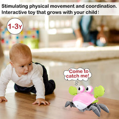 Plnmlls Pink Crawling Crab entertains toddlers and pets alike.