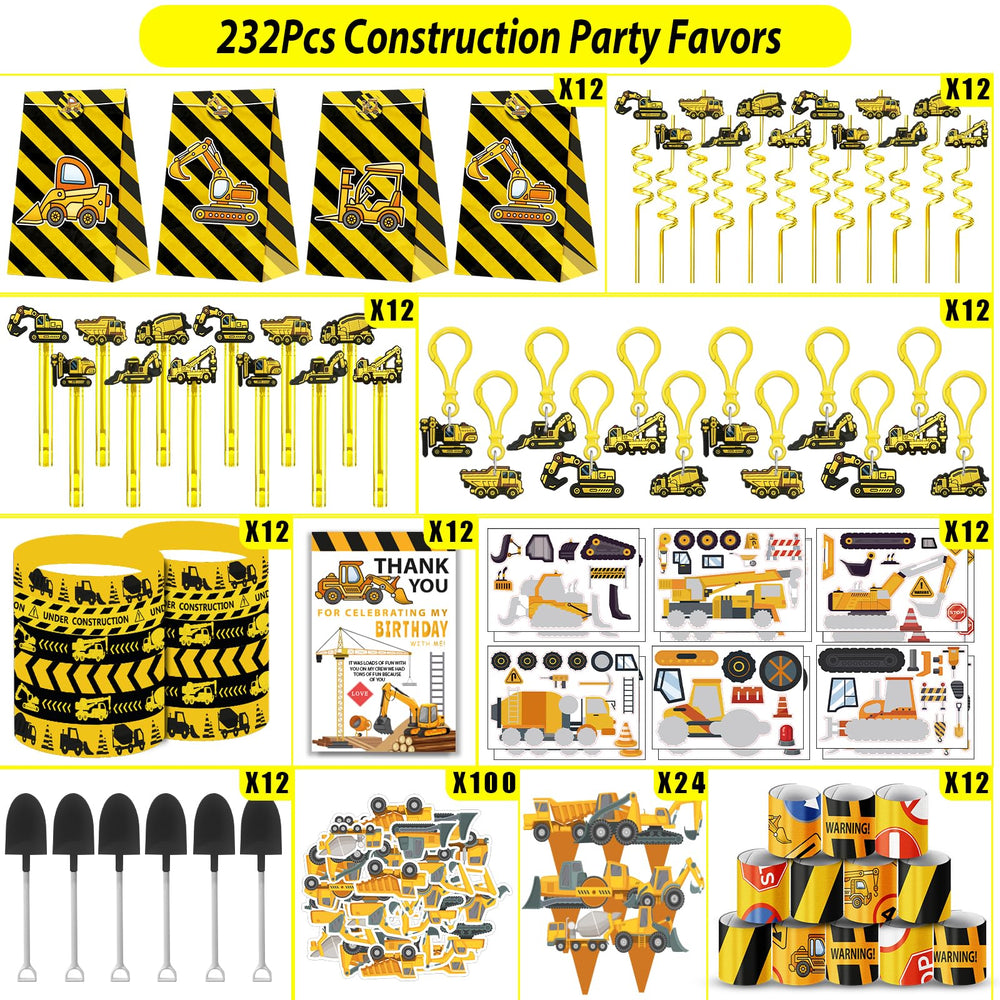 PLOUGVI construction kit cake toppers elevating birthday desserts.