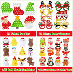 PLOUGVI advent calendar fillers with colorful designs to spark anticipation.