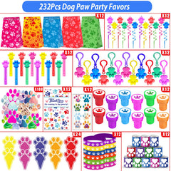 PLOUGVI Paw Bracelets with paw prints, perfect wearable party favors.