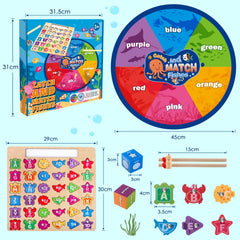Plunack Alphabet Fishing Game sorting mat doubles as a two-sided learning surface