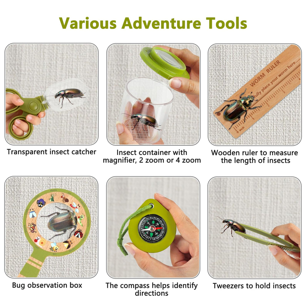 Plunack extendable butterfly net for active garden play.