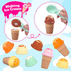 Plunack wooden toppings tray encourages pretend dessert customization.