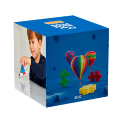 PLUS PLUS BIG fine motor play enhances hand-eye coordination and sorting skills.