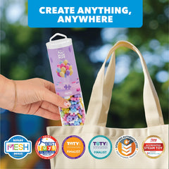 Plus Plus BPA-free and phthalate-free plastic ensures safe, tactile play.