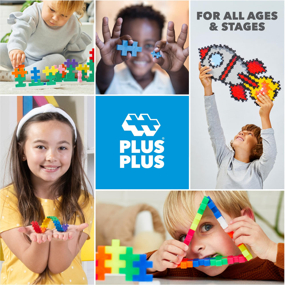 PLUS PLUS blocks made from BPA-free and phthalate-free plastic.