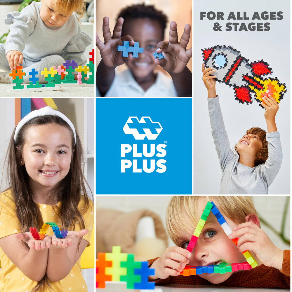 Plus-Plus Building Idea Guide shows inspiration for projects.