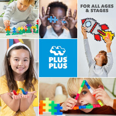 PLUS PLUS open-ended construction promotes fine motor skills and creative problem solving.