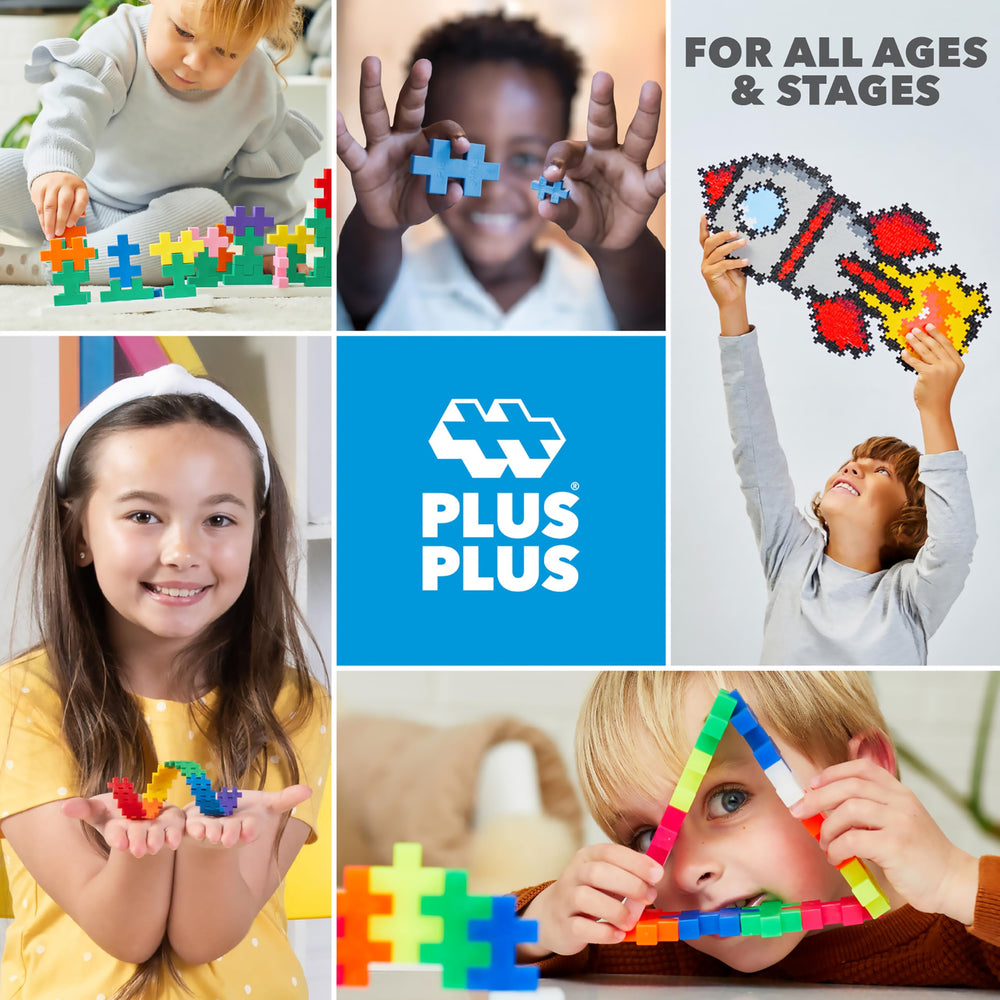 Plus Plus Puzzle by Number Rocket design sparks hands-on exploration while traveling