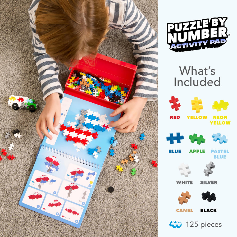Plus Plus Puzzle by Number Truck design for busy hands during travel