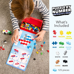 Plus Plus Puzzle by Number Truck design for busy hands during travel