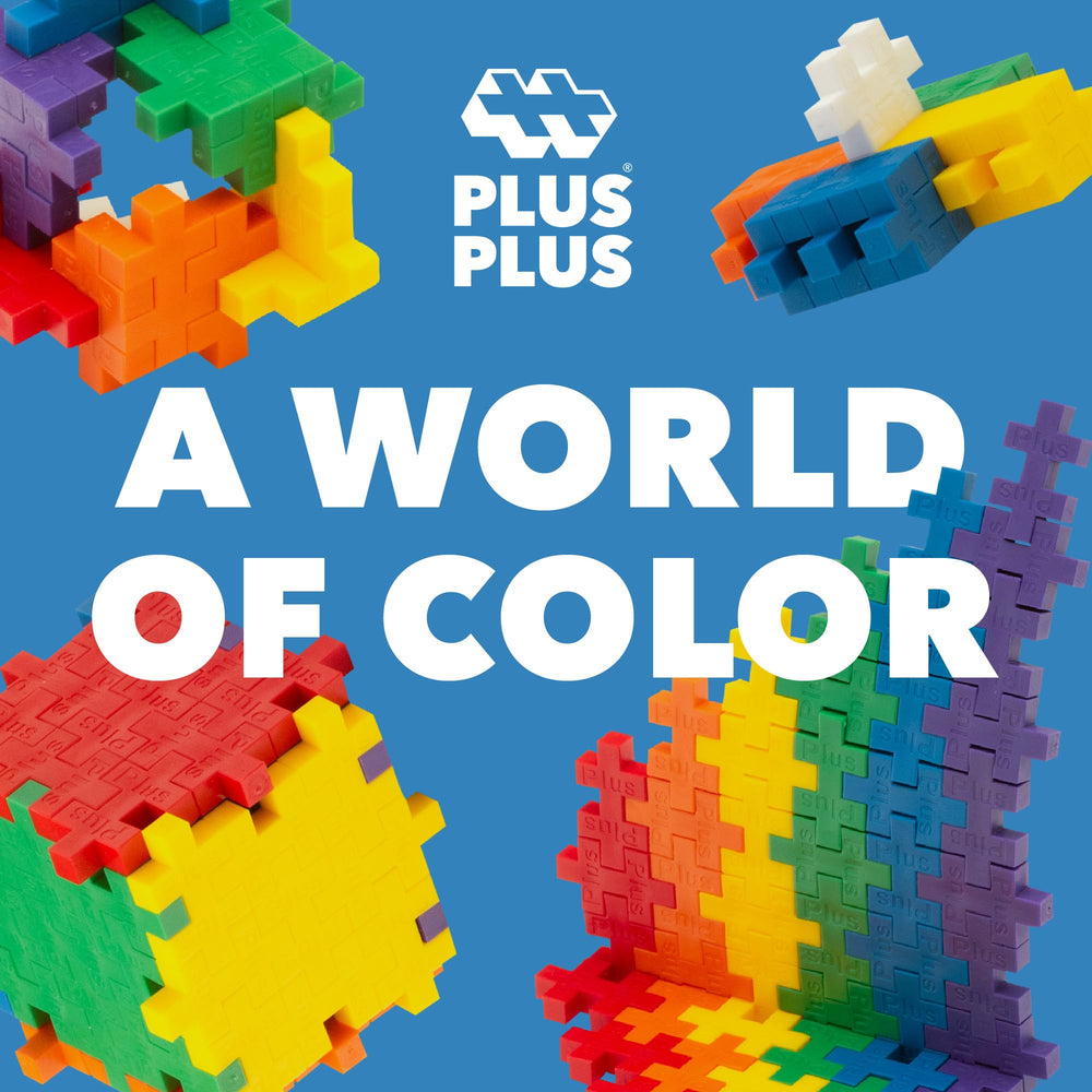 PLUS PLUS STEM-friendly pieces support fine motor skills through hands-on learning.